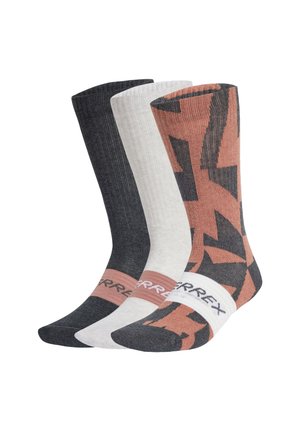 3 PACK - Calcetines de deporte - white warm clay grey six