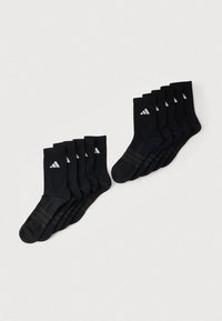 UNISEX 10 PACK - Sports socks - black/white