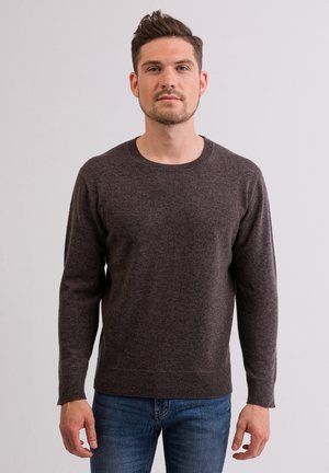 Strickpullover - taupe melange
