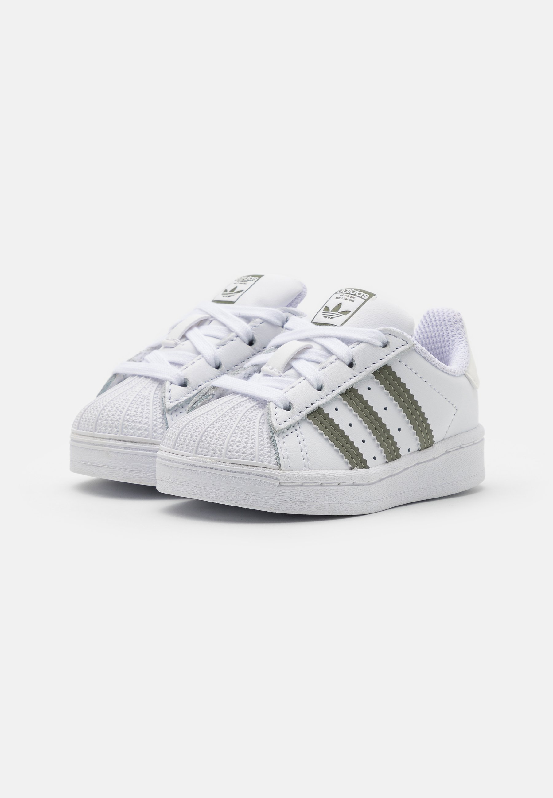 adidas Originals SUPERSTAR UNISEX - Scarpe primi passi - footwear  white/legacy green/offwhite/bianco - Zalando.it