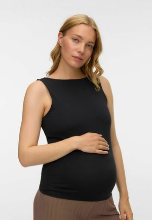 GESCHNITTEN TRAPEZAUSSCHNITT  - Top - black