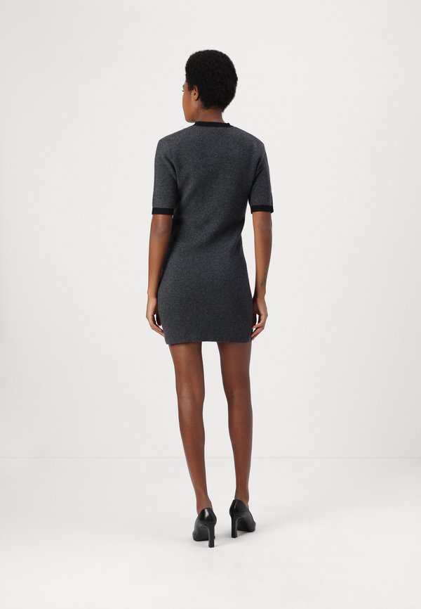 COLOR BLOCK SHORT SLEEVE DRESS - Jumper dress - graphite4