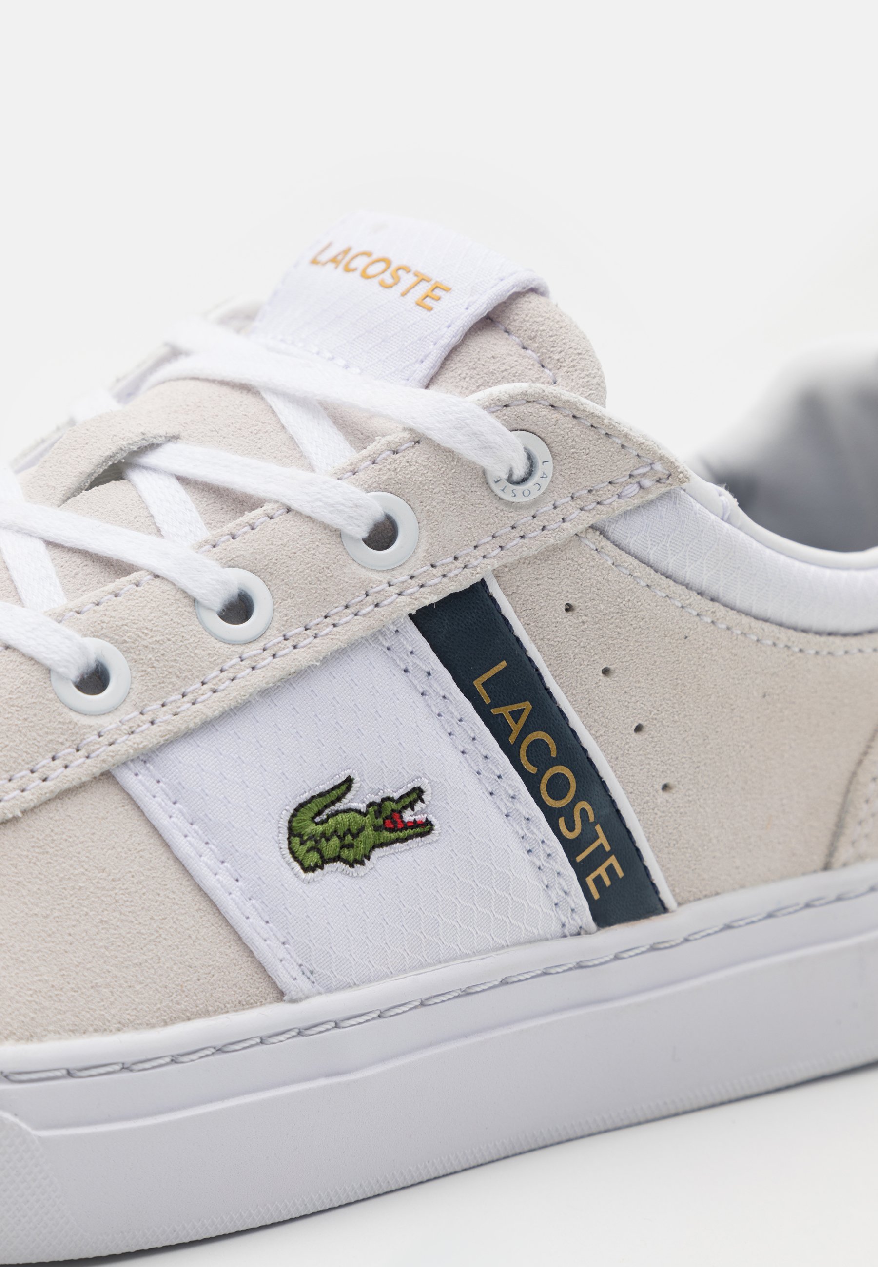 lacoste white trainers