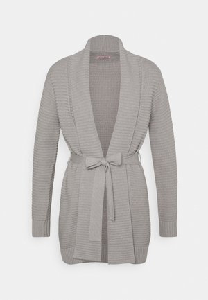 BELTED CARDIGAN - Cardigan - grey