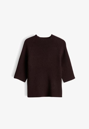 someday., SLIM FIT RIPPSTRUKTUR - T-shirt basic - mahogany