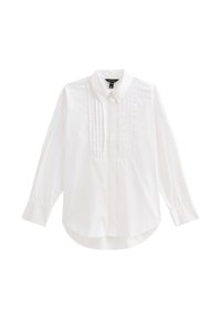 New Look POPLIN PINTUCK BIB - Hemdbluse - white