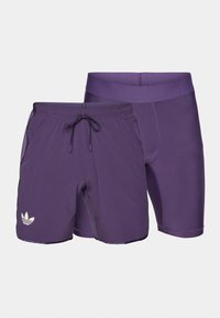 adidas Performance SHORT 2-IN-1 - Tights - aurora plum