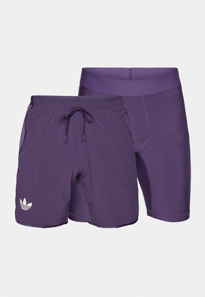 adidas Performance SHORT 2-IN-1 - Leggings - aurora plum