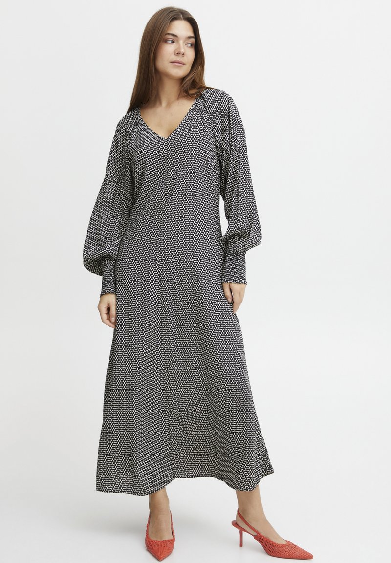 PULZ PZSAVINO - Maxikjoler - black printed