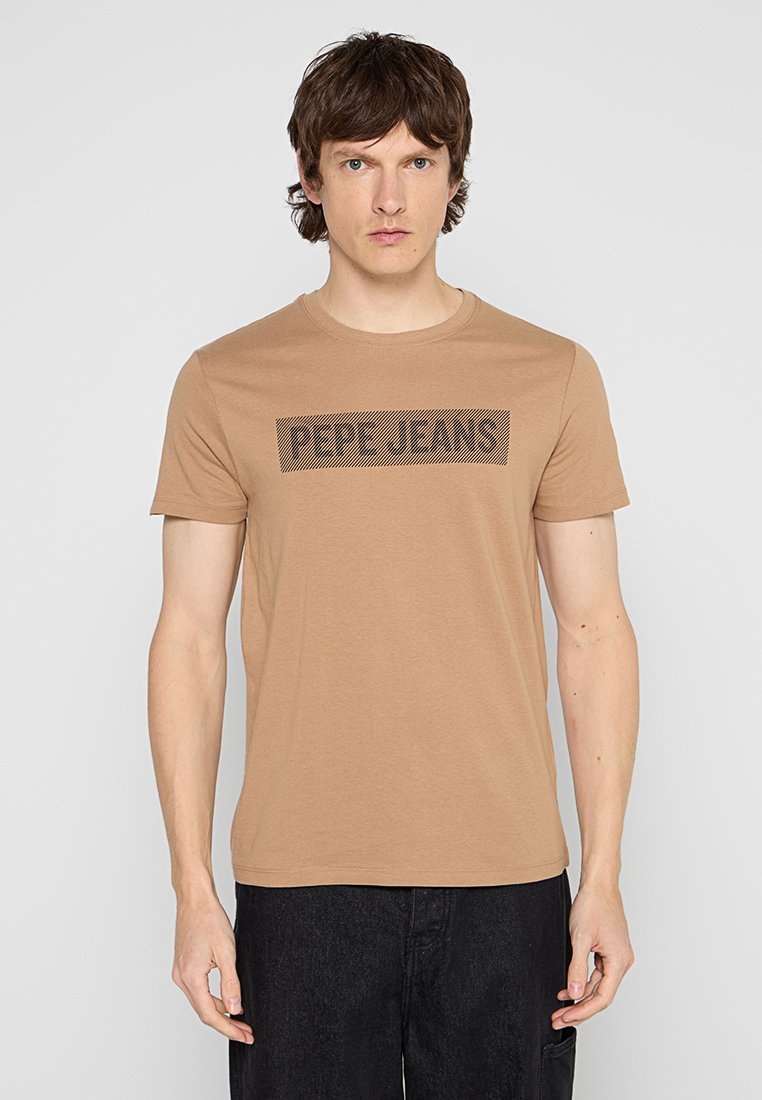 Pepe Jeans T-shirt print bruin