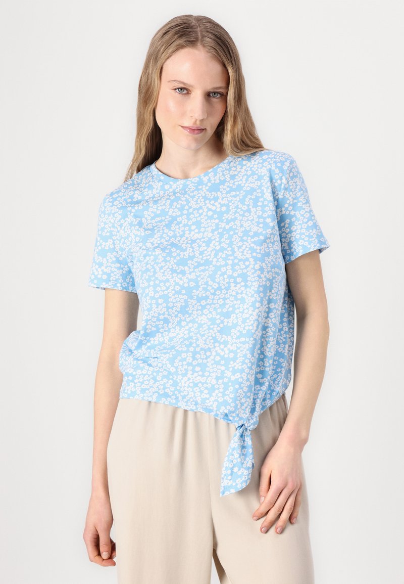TOM TAILOR Denim Maglietta Basic Donna Con Stampa - Maniche Corte, Girocollo - Vestibilità Regolare - 2