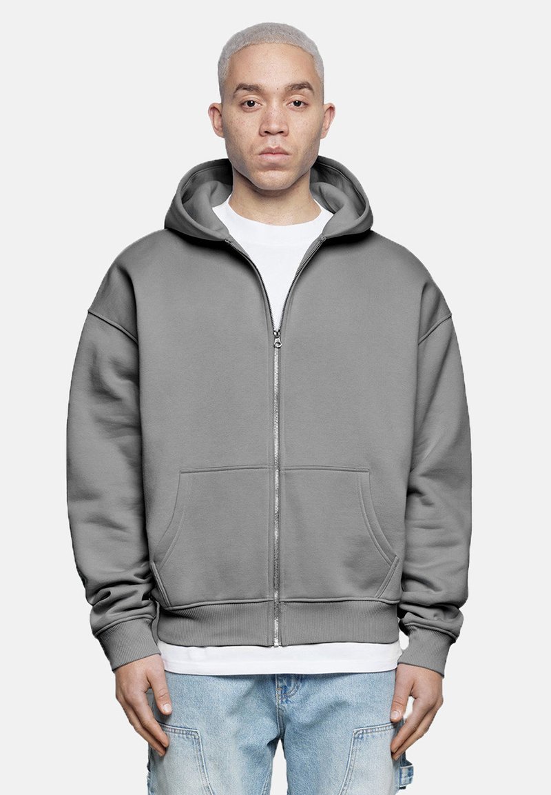 Burocs HOODIE BASIC - Sweatjacke - grey