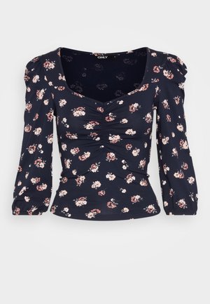ONLY ONLMEYA - Hosszú ujjú felső - night sky/pink flower