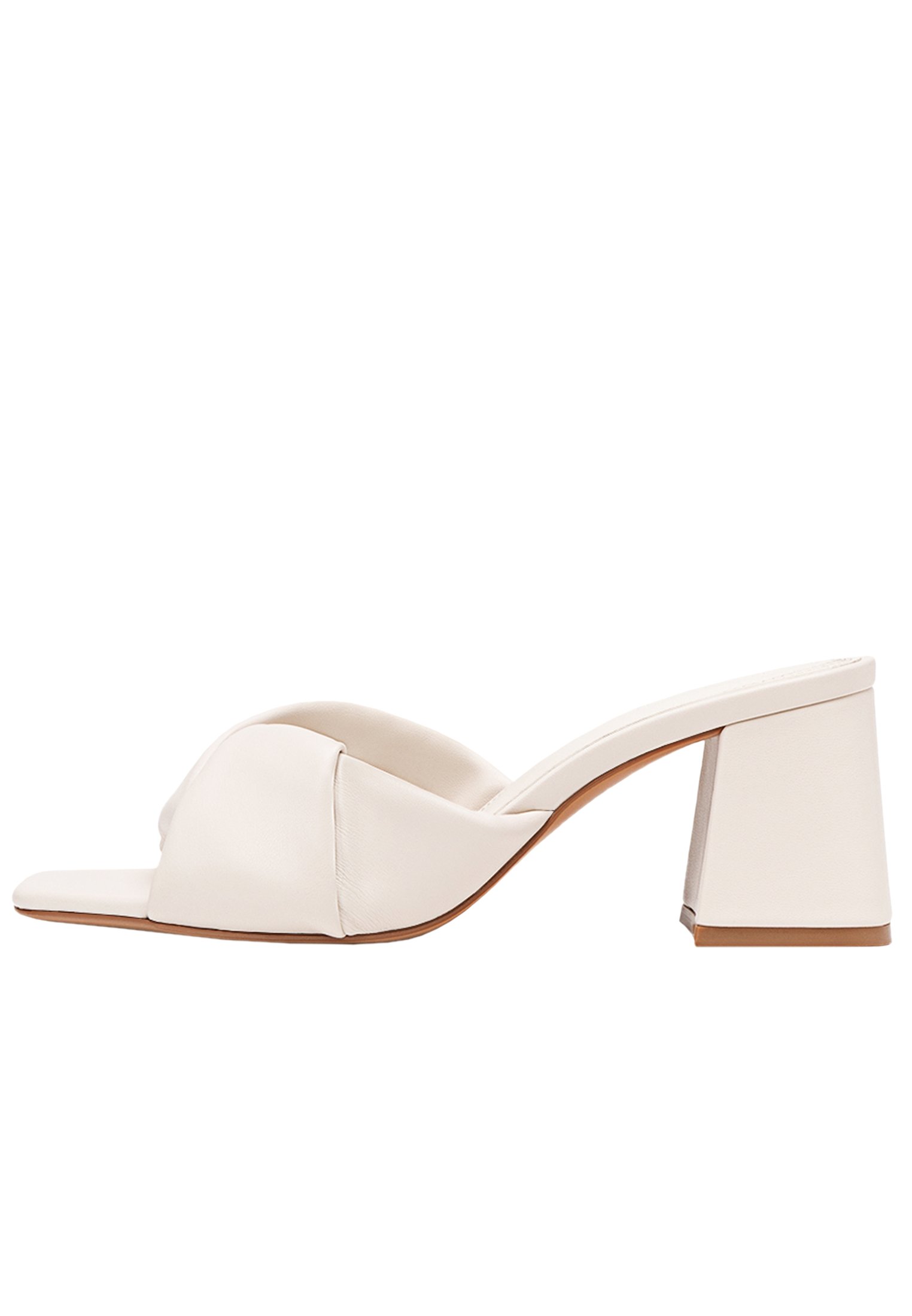 Stradivarius ABSATZ MIT NOTEN - Muiltjes met hak - off white/crème -  Zalando.be