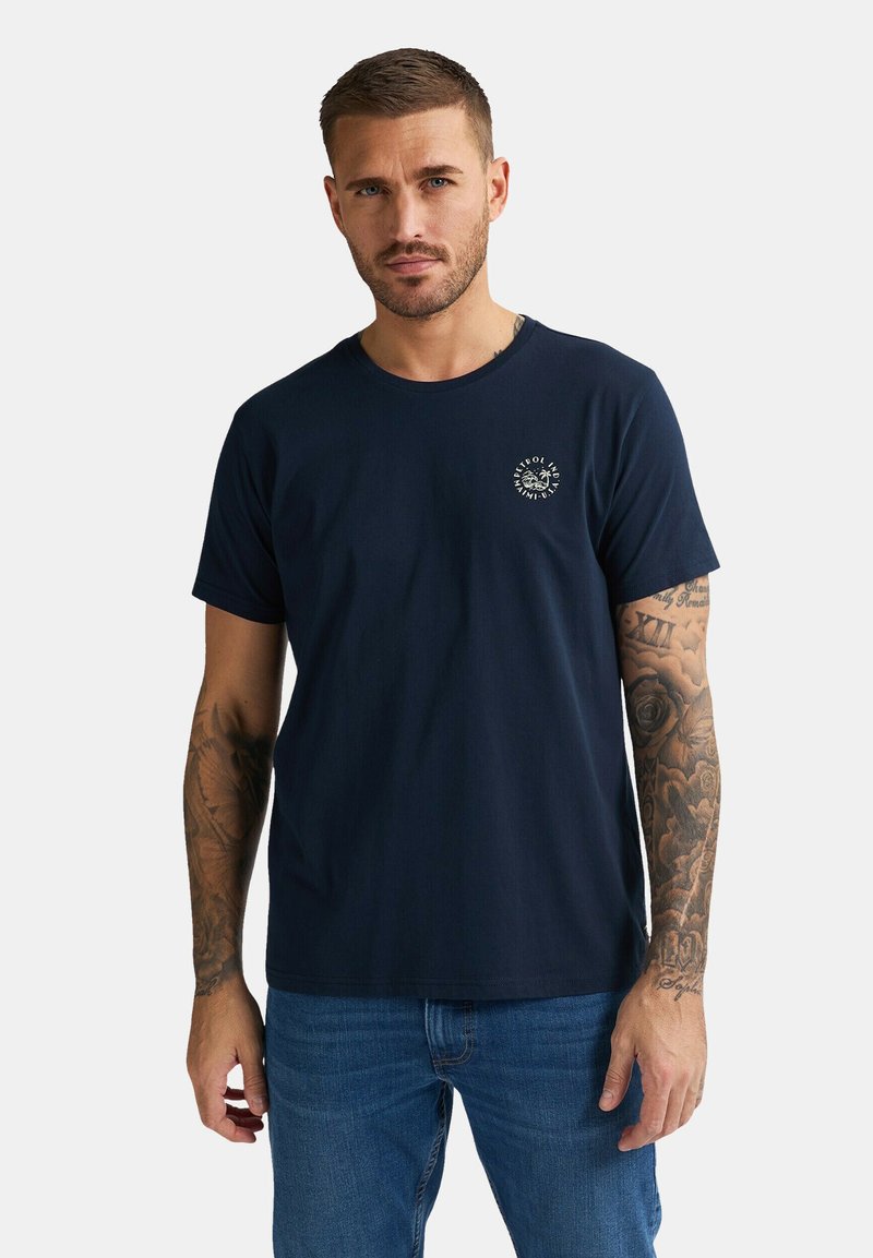 Petrol Industries - KURZARM - Print T-shirt - dunkelblau, Enlarge