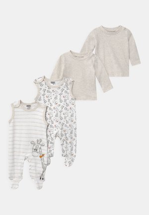 2 PACK UNISEX - Pyjama - white/beige