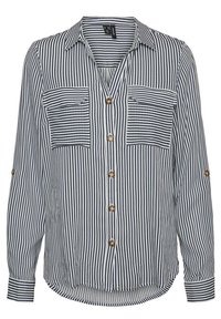 VMBUMPY L/S NEW NOOS - Gombos blúz - snow white/india ink