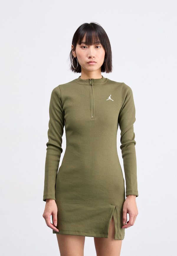 DRESS - Jumper dress - medium olive