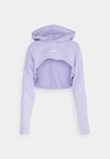 WOMENS CROPPED HOODIE - Felpa con cappuccio - light purple