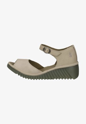 Wedge sandals - concrete
