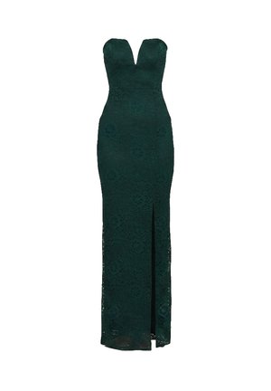 WAL G., SORAYA STRAPLESS SIDE SPLIT, zielony