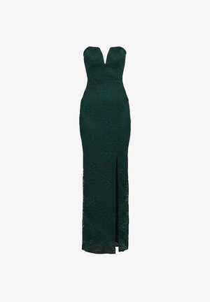 WAL G., SORAYA STRAPLESS SIDE SPLIT, zielony