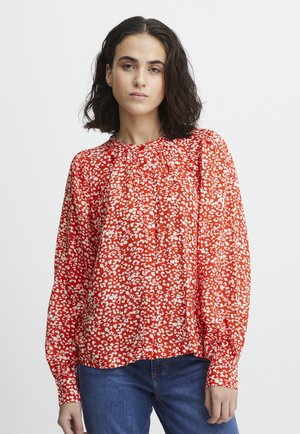 ICHI Blusa - poppy red