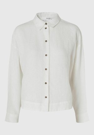 Selected Femme SLFLINNIE SHIRT - Skjortebluse - snow white