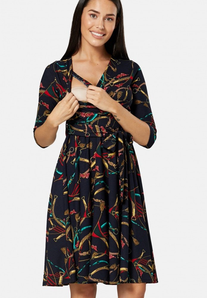 Damen Freizeitkleider | Chelsea Clark Freizeitkleid multi coloured/dunkelblau - ZD32415 Damen Freizeitkleider | Chelsea Clark Freizeitkleid multi coloured/dunkelblau - ZD32415