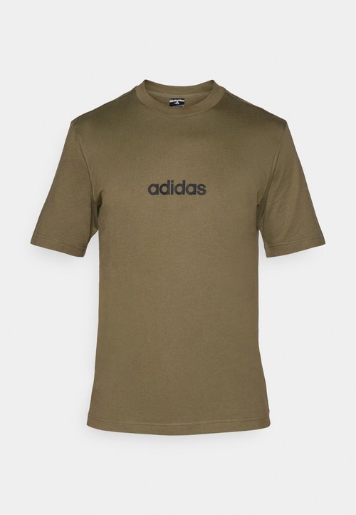 adidas Essentials Linear Single Jersey Tee White/Black — foto 5