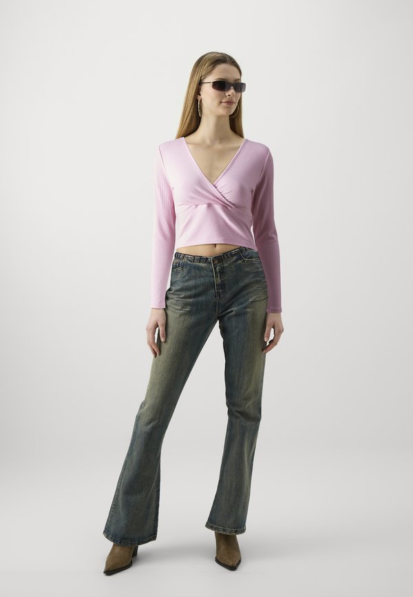 ONLFREYA WRAP - Long sleeved top - bleached mauve4