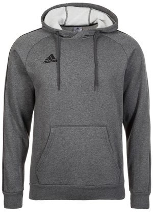 adidas Performance CORE18 HOODY - Hoodie - grey/black