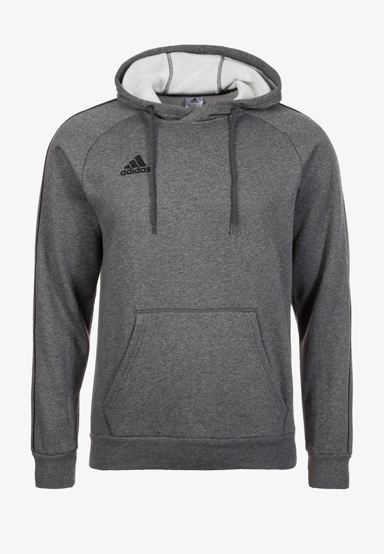 adidas Performance CORE18 HOODY - Sweat à capuche - grey/black