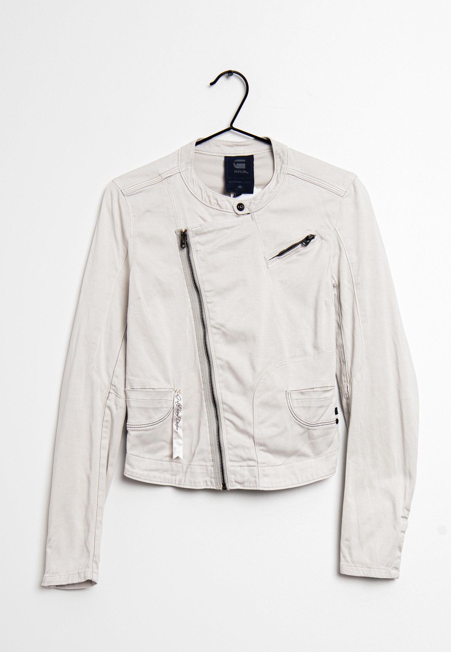 G-STAR Summer jacket white (Pre-owned) Zalando