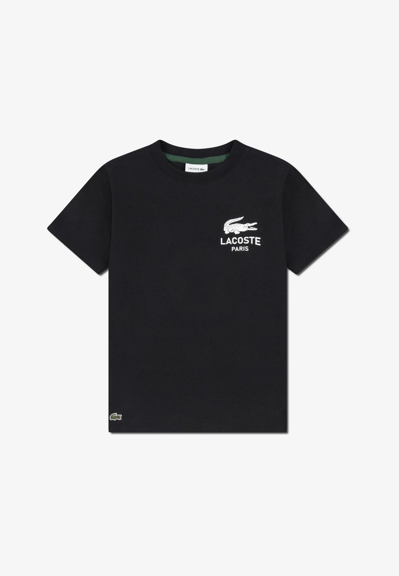 Lacoste GRAPHIC CORE TEE - Print T-shirt - noir