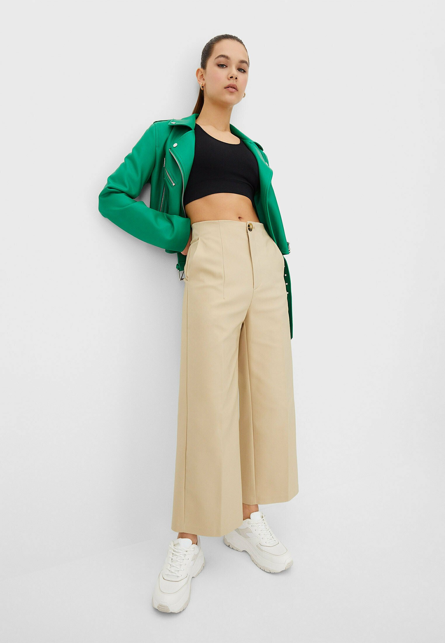 Stradivarius Pantaloni - beige - Zalando.it