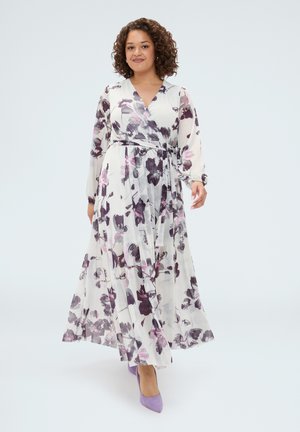 Fiorella Rubino VESTITO LUNGO CON STAMPA FLOREALE - Maxikjoler - bianco
