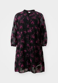 ONLY Carmakoma CARMELENA V NECK MIDI DRESS - Vestido de dia - fuchsia purple