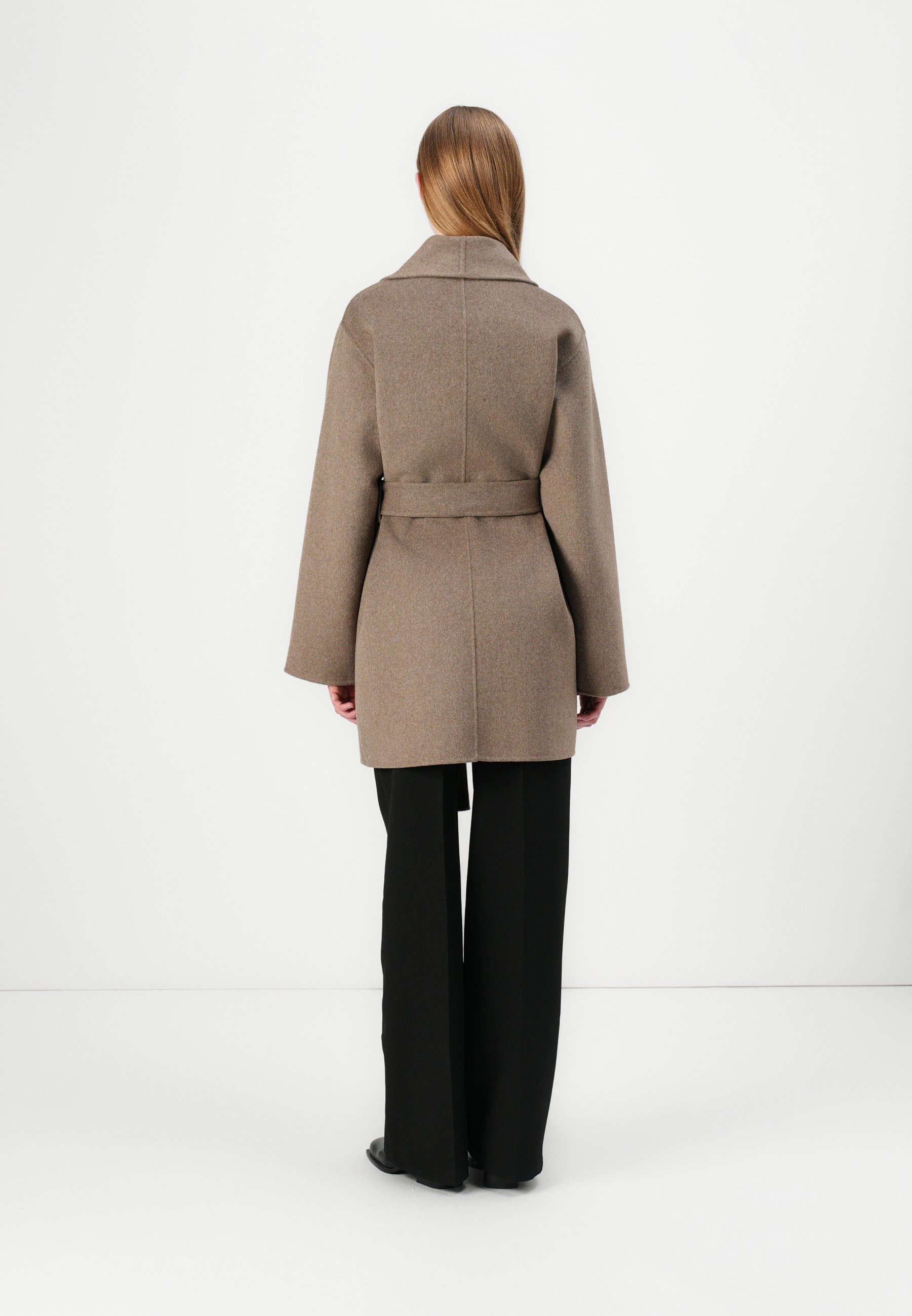 Ameri　PUFF SLEEVE WOOL JACKET Selected Wool Blend - Classic coat - fungi/brown - Zalando.co.uk