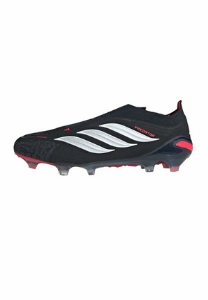 PREDATOR ELITE LACELESS FIRM GROUND - Chaussures de football pour terrain sec - core black   cloud white   lucid red
