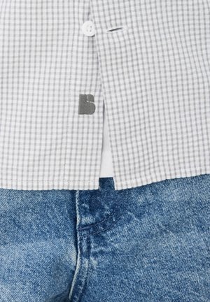 BZB, À CARREAUX SEERSUCKER - Chemise - gris clair