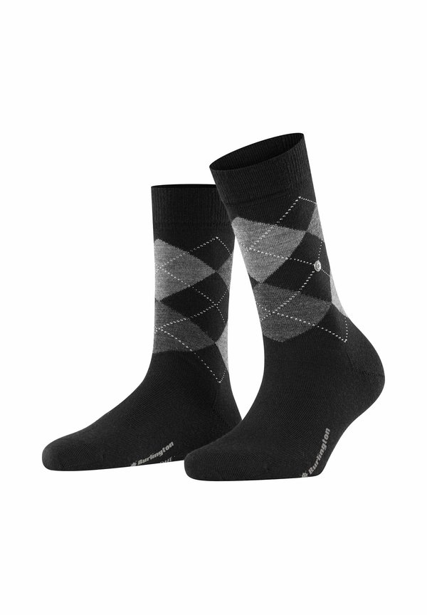 MARYLEBONE 2ER PACK - RAUTENMUSTER - Socken - schwarz
