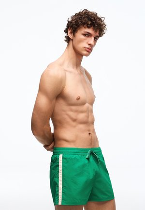 Bershka RETRO - Șorturi de baie - mottled dark green