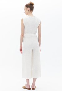 OXXO HIGH RISE CULOTTE - Broek - natural
