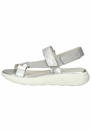 Keilsandalette - lt grey silver c