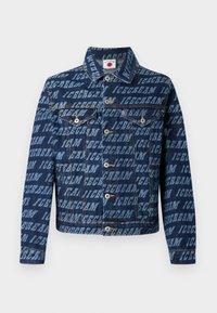 REPEAT LOGO TRUCKER JACKET - Jachetă din denim - indigo