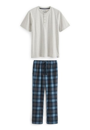 Next MOTIONFLEX COSY SET STANDARD - Set lenjerie de noapte - grey blue check