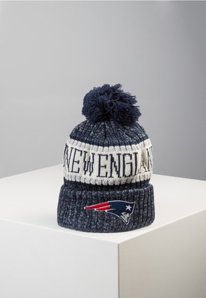 NFL NEW ENGLAND PATRIOTS SIDELINE BOBBLE BEANIE - Berretto - navy / white