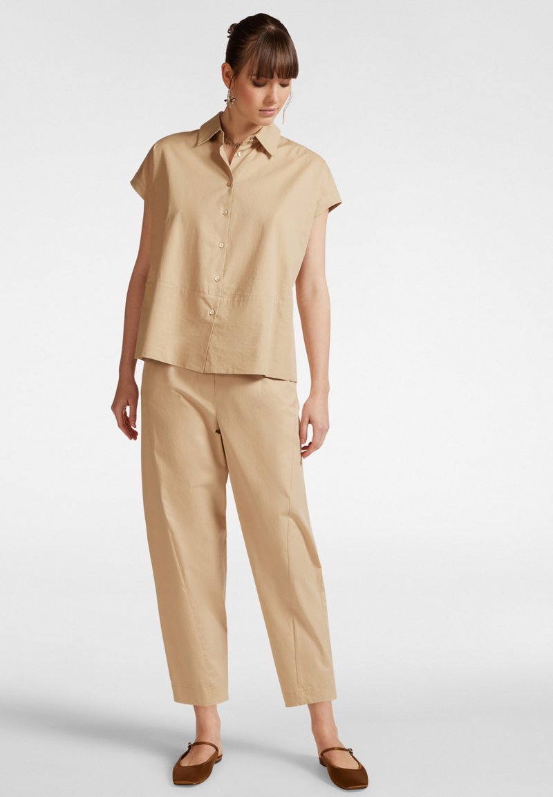 Elena Mirò BALLOON IN STRETCH Pantaloni beige