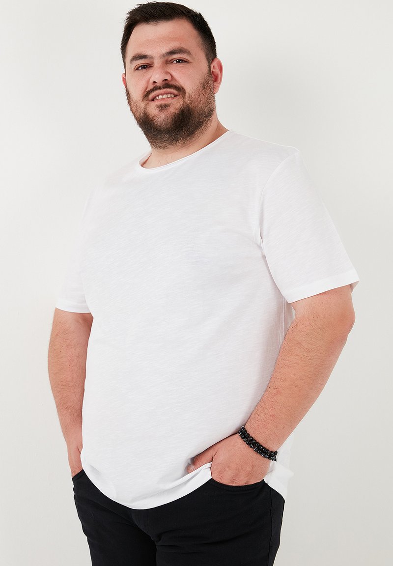 Buratti PLUS SIZE - Jednoduché tričko - white